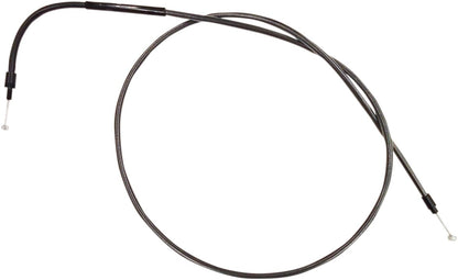 MAGNUM SHIELDING CLUTCH CABLE STOCK-LENGTH REPLACEMENT BLACK PEARL CHROME BLACK/CLEAR 4229