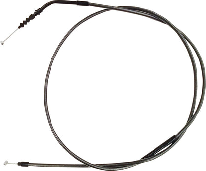 MAGNUM SHIELDING CLUTCH CABLE STOCK-LENGTH REPLACEMENT BLACK PEARL CHROME BLACK/CLEAR 4230