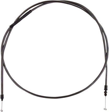 MAGNUM SHIELDING CLUTCH CABLE CUSTOM REPLACEMENT BLACK PEARL CHROME BLACK/CLEAR 4231