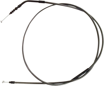 MAGNUM SHIELDING CLUTCH CABLE ALT-LENGTH REPLACEMENT BLACK PEARL CHROME BLACK/CLEAR 42302