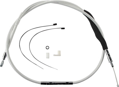 MAGNUM SHIELDING CLUTCH CABLE TWO-PIECE STERLING CHROMITE® II CHROME NATURE/CLEAR 32288