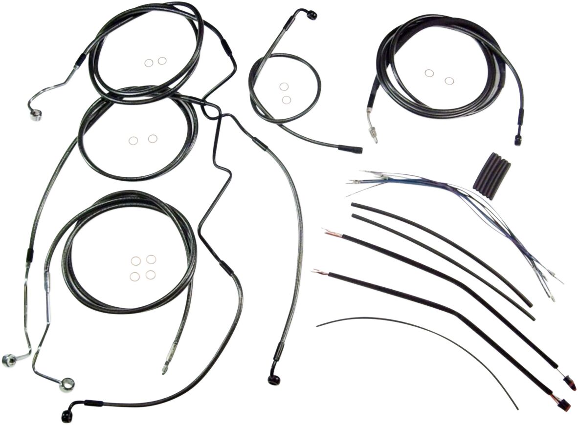 MAGNUM SHIELDING CONTROL CABLE KIT TOURING CHROME BLACK 487551