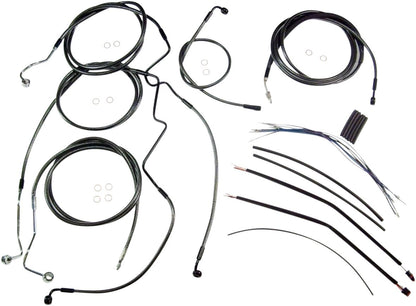 MAGNUM SHIELDING CONTROL CABLE KIT TOURING CHROME BLACK 487551