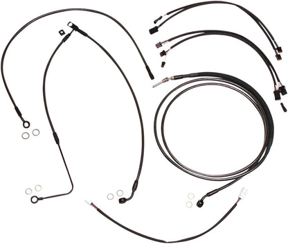 MAGNUM SHIELDING HANDLEBAR INSTALLATION KIT DESIGNER BLACK PEARL CHROME BLACK/CLEAR 487821
