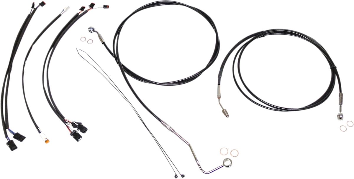 MAGNUM SHIELDING Black/Chrome XR Control Cable Kit 489421