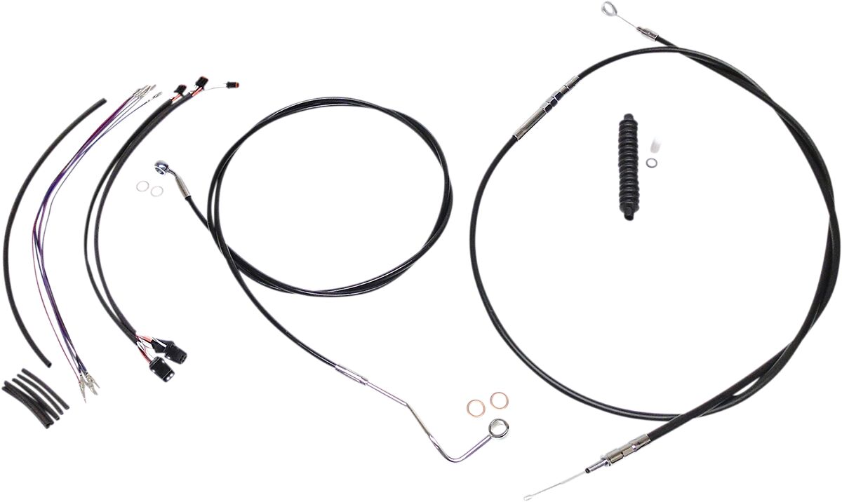 MAGNUM SHIELDING Black/Chrome XR Control Cable Kit 489491