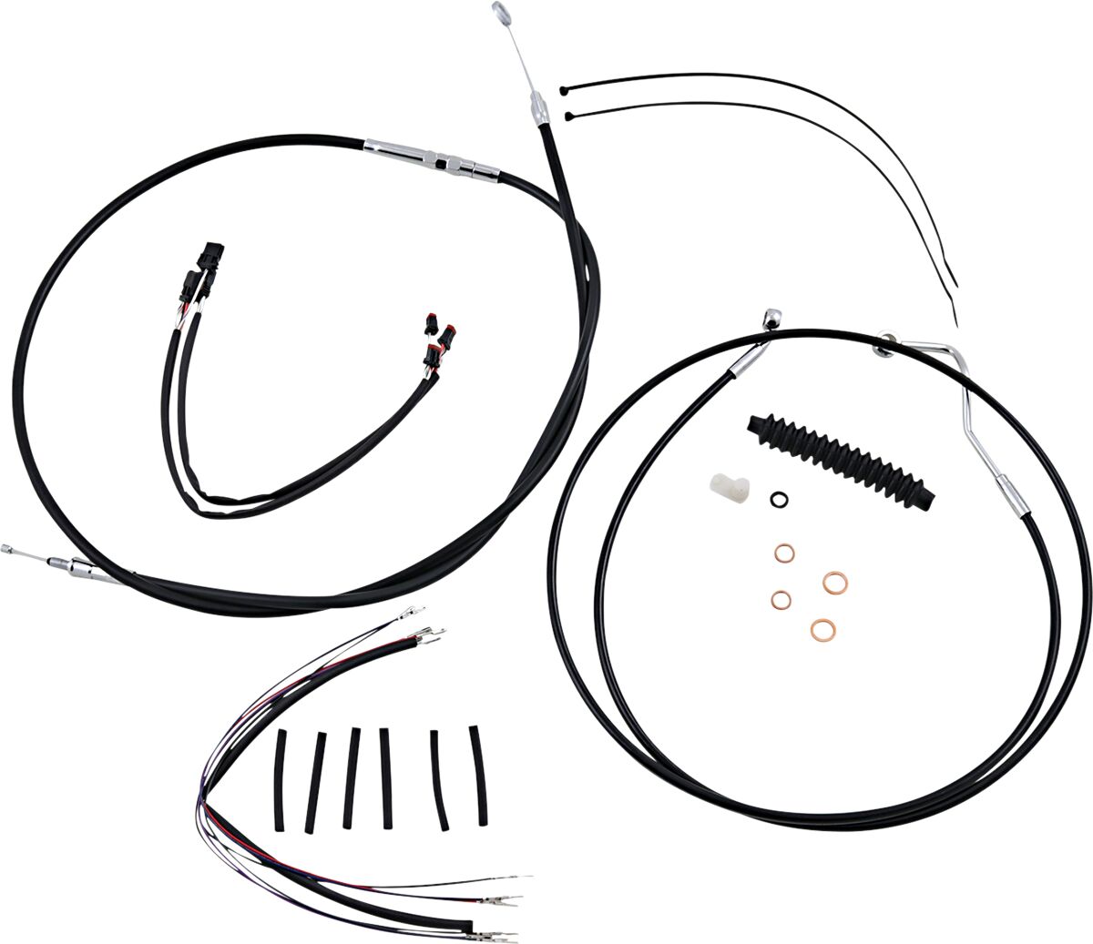 MAGNUM SHIELDING Black/Chrome XR Control Cable Kit 489492