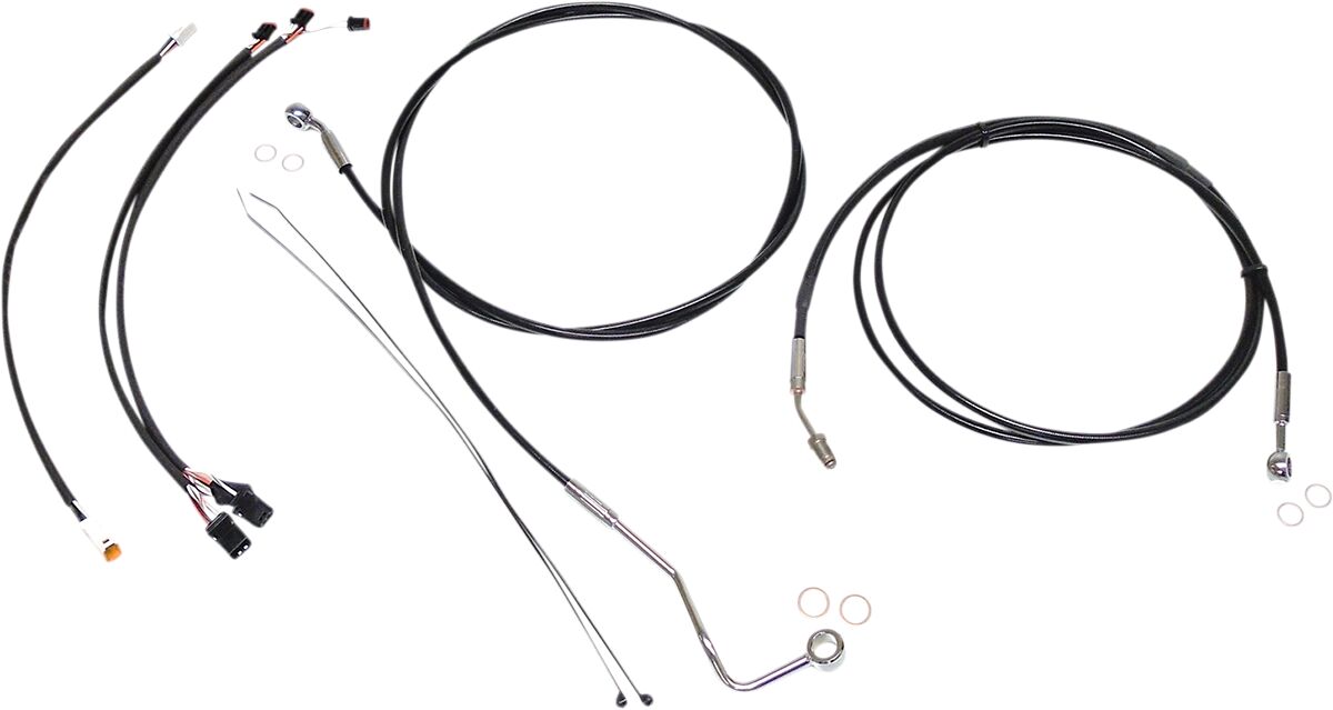 MAGNUM SHIELDING Black/Chrome XR Control Cable Kit 489932