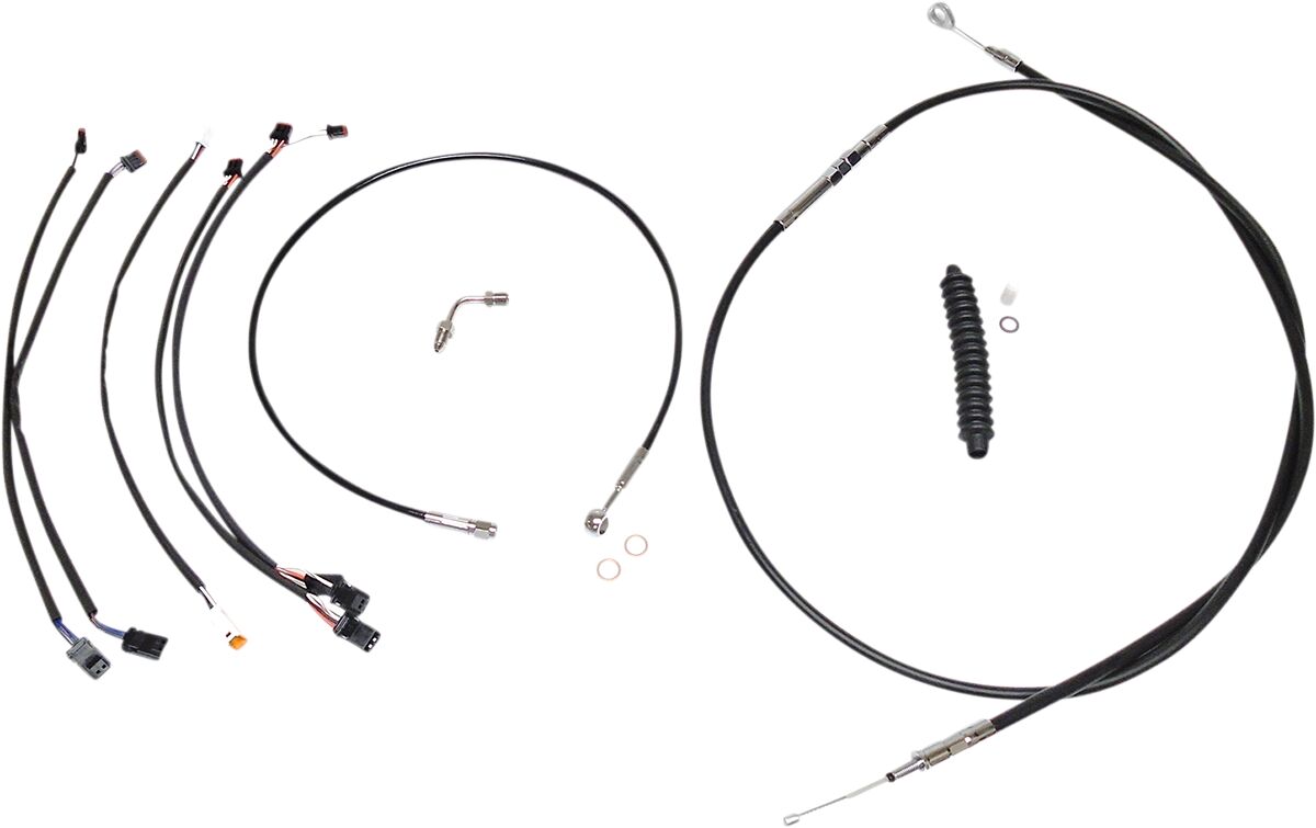 MAGNUM SHIELDING Black/Chrome XR Control Cable Kit 489961
