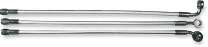 MAGNUM SHIELDING BRAKE LINE UPPER DUAL DISC NON-ABS DESIGNER STERLING CHROMITE® II NATURE 37229