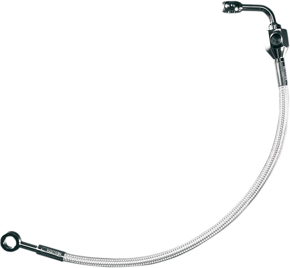 MAGNUM SHIELDING BRAKE LINE REAR NON-ABS STAINLESS POLISHED NATURE 5609