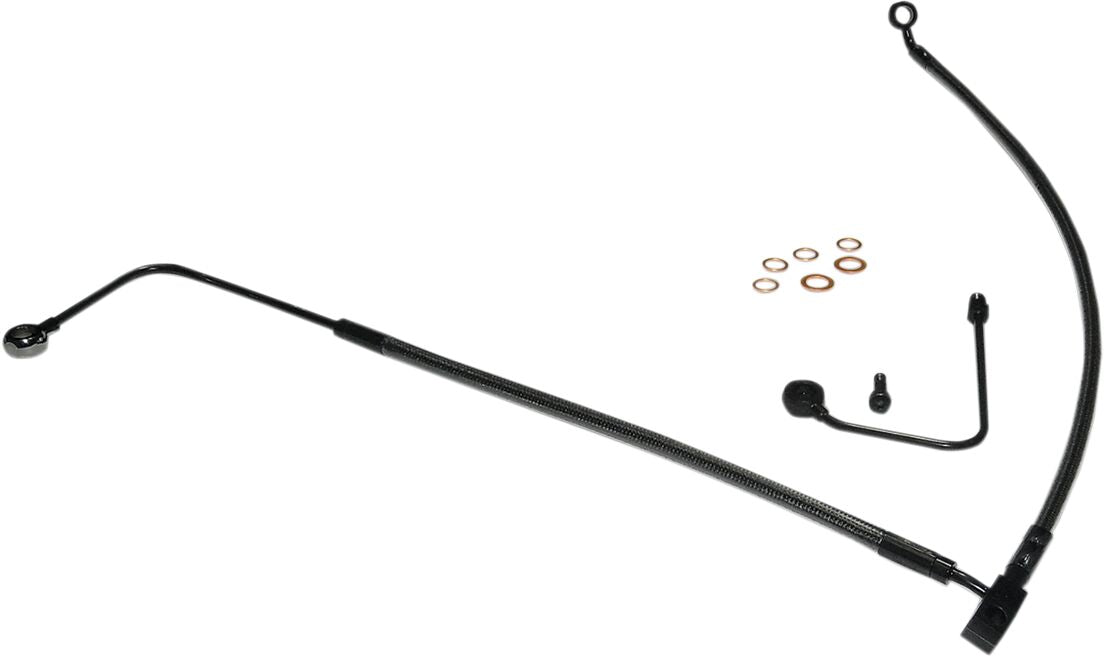 MAGNUM SHIELDING BRAKE LINE FRONT LOWER DESIGNER CLEAR JACKET CHROME BLACK AS47001