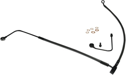 MAGNUM SHIELDING BRAKE LINE FRONT LOWER DESIGNER CLEAR JACKET CHROME BLACK AS47001