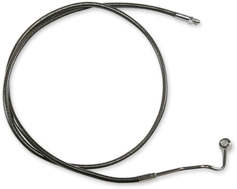 MAGNUM SHIELDING BRAKE LINE FRONT MID DUAL DISC ABS DESIGNER CHROME BLACK AS47015