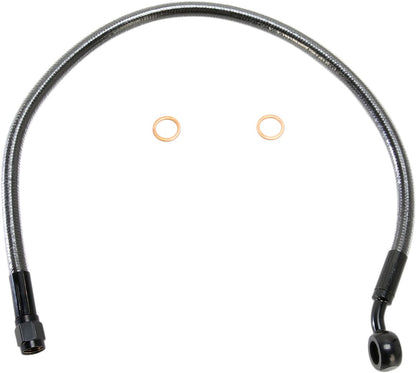 MAGNUM SHIELDING BRAKE LINE FRONT UPPER ABS DESIGNER BLACK PEARL AS47118