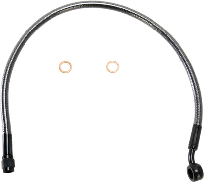MAGNUM SHIELDING BRAKE LINE FRONT UPPER ABS DESIGNER BLACK PEARL AS47119