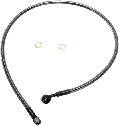MAGNUM SHIELDING BRAKE LINE FRONT UPPER ABS DESIGNER BLACK PEARL AS47130
