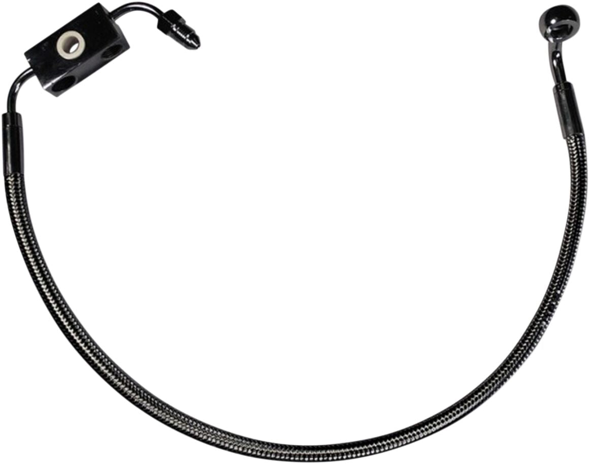 MAGNUM SHIELDING BRAKE LINE FRONT LOWER DESIGNER CHROME BLACK AS47007