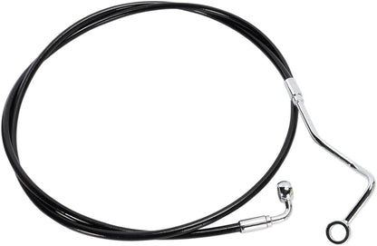 MAGNUM SHIELDING BRAKE LINE KIT ABS UPPER FRONT E-Z ALIGN XR 34" LENGTH BLACK PEARL BRAIDED SBC1407-30