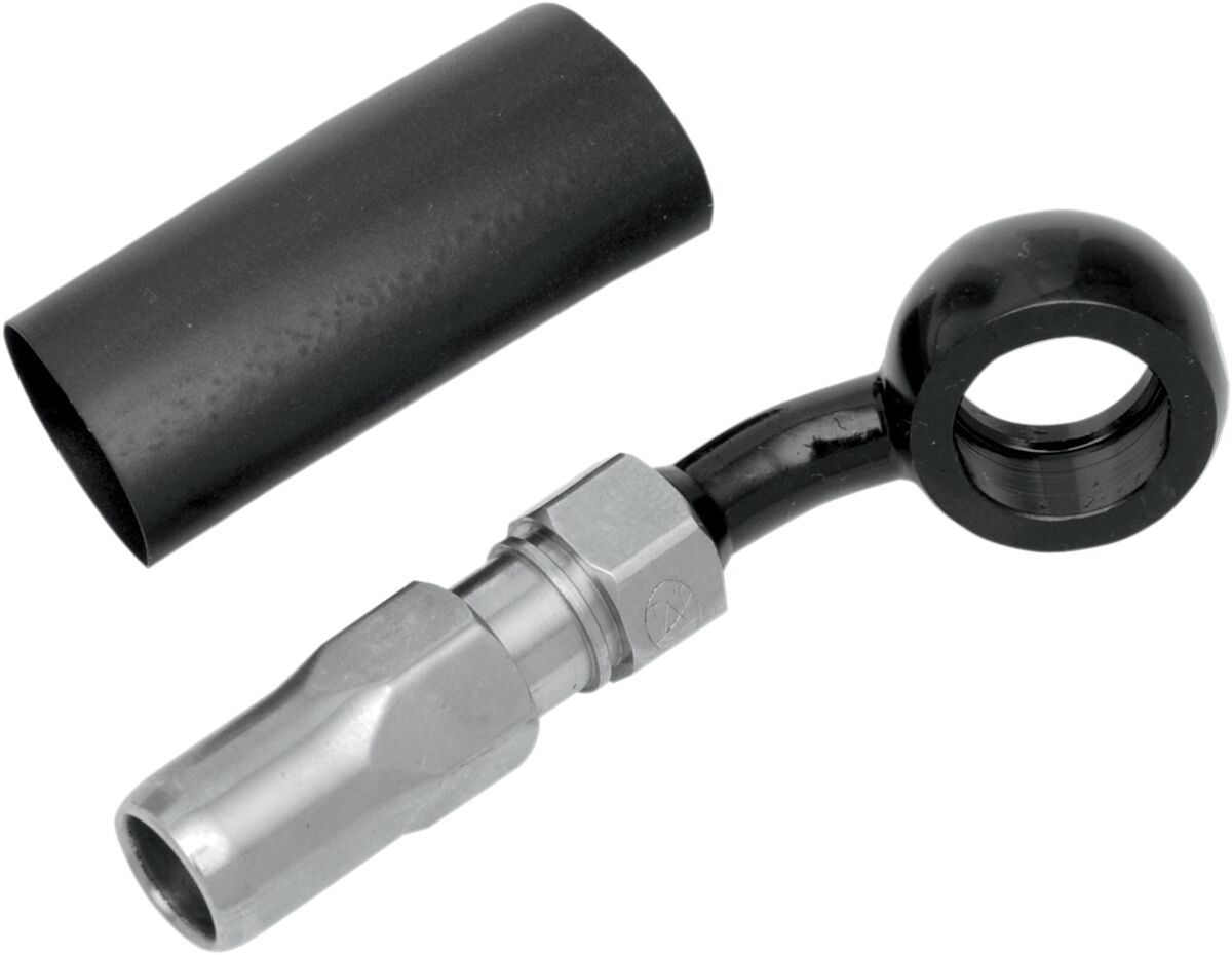 MAGNUM SHIELDING BANJO FITTING BYO® STAINLESS CHROME BLACK 492235