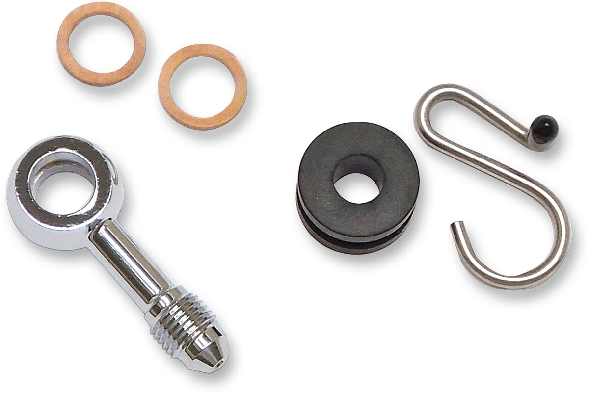 MAGNUM SHIELDING ADAPTOR VICTORY BRAKE LINE NON-ABS CHROME 37022