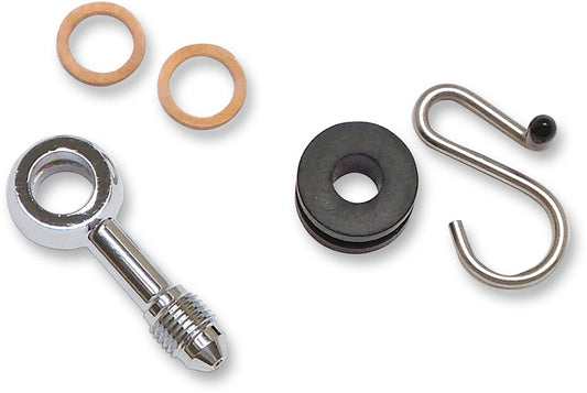 MAGNUM SHIELDING ADAPTOR VICTORY BRAKE LINE NON-ABS CHROME 37022