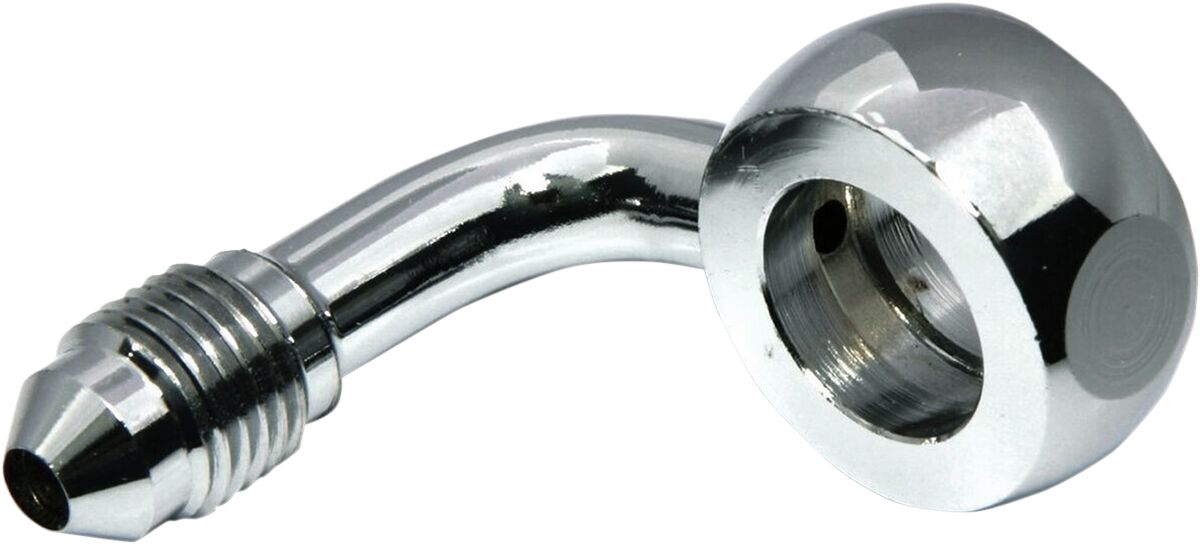 MAGNUM SHIELDING BANJO FITTING CUSTOM REPLACEMENT AN3 90°/7/16" CHROME NATURE 1703-56