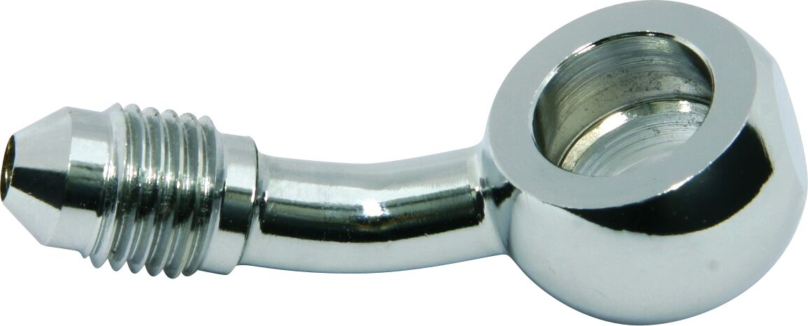 MAGNUM SHIELDING BANJO FITTING AN3 35° 12mm CHROME 1703-54