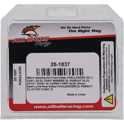 ALL BALLS BEARING KIT WHEEL INDIAN 25-1837