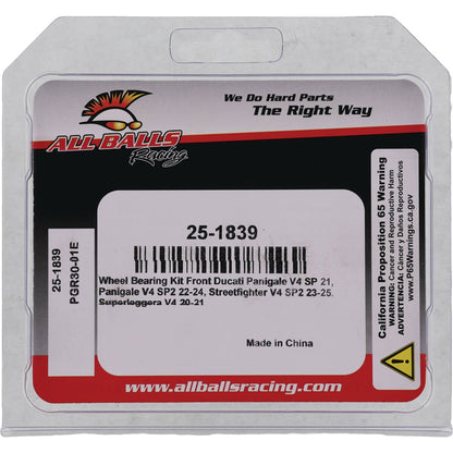 ALL BALLS BEARING KIT WHEEL DUC 25-1839