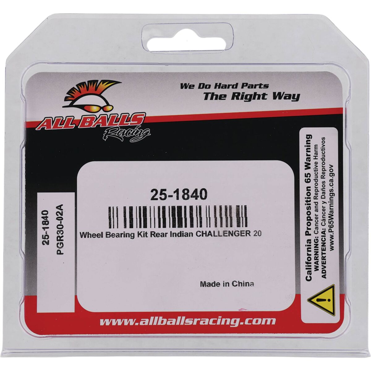 ALL BALLS BEARING KIT WHEEL INDIAN 25-1840