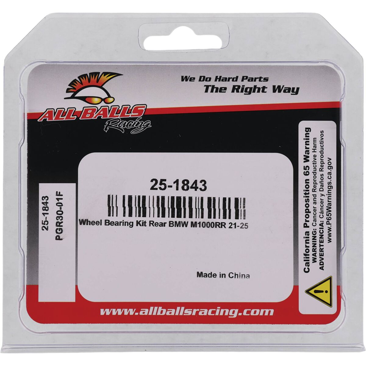 ALL BALLS BEARING KIT WHEEL BMW 25-1843