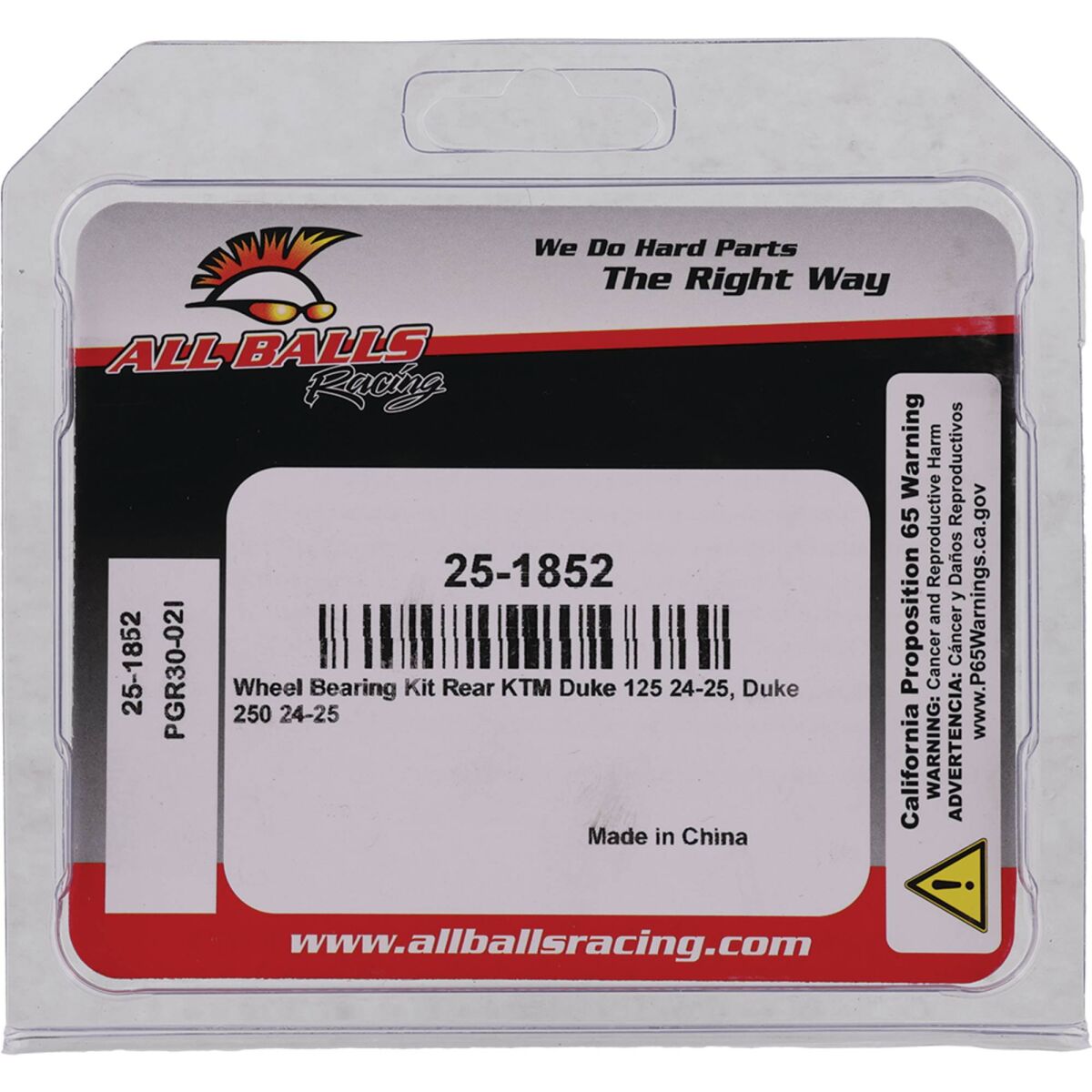 ALL BALLS BEARING KIT WHEEL KTM 25-1852