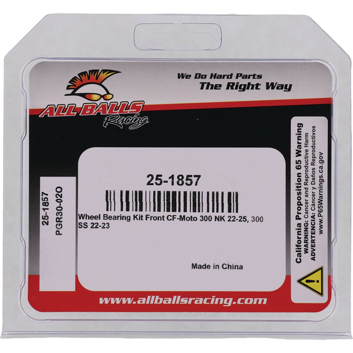 ALL BALLS BEARING KIT WHEEL CF MOTO 25-1857
