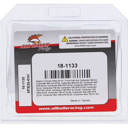ALL BALLS MASTER CYLINDER REPAIR KIT 18-1133