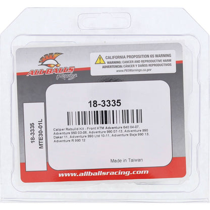 ALL BALLS BRAKE CALIPER REBUILD KIT FRONT 18-3335