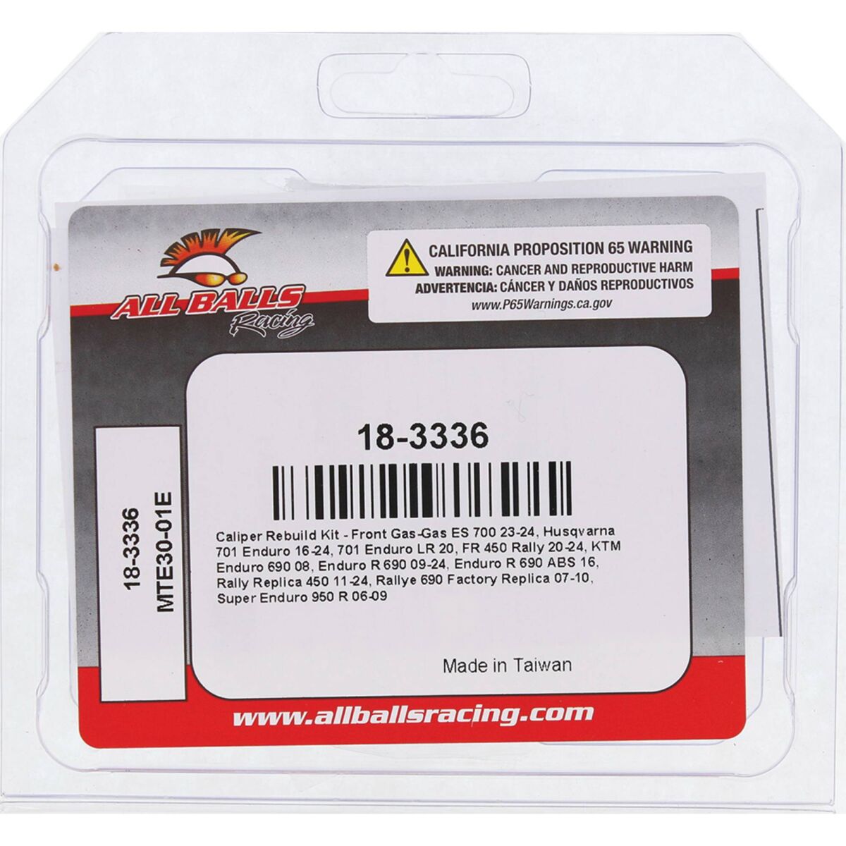 ALL BALLS BRAKE CALIPER REBUILD KIT FRONT 18-3336-A