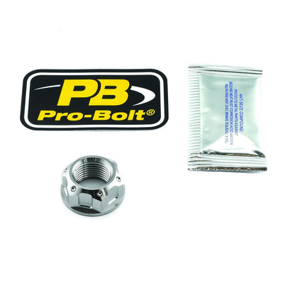 PRO BOLT Titanium Flanged Axle Nut M24x(1.50mm) Rear Wheel Natural TINUT24150002Z2