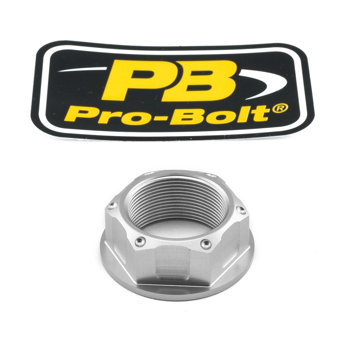 PRO BOLT NUT TOP YOKE M24X1.00 SILVER LTYOKEO10S