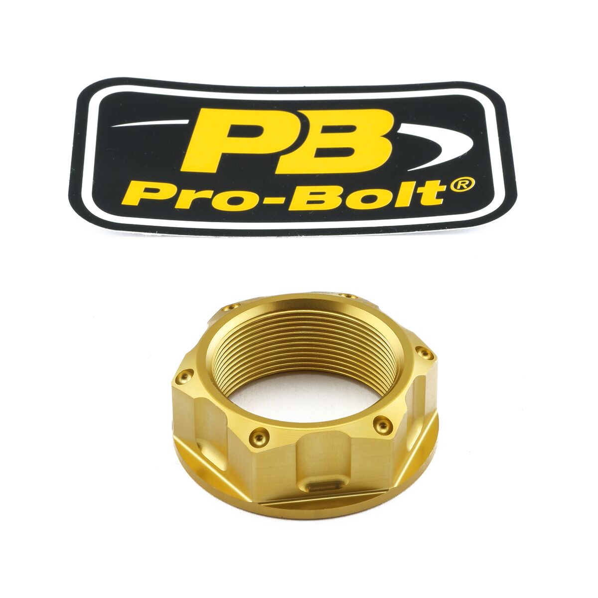 PRO BOLT NUT TOP YOKE M28X1.00 GOLD LTYOKEO40G