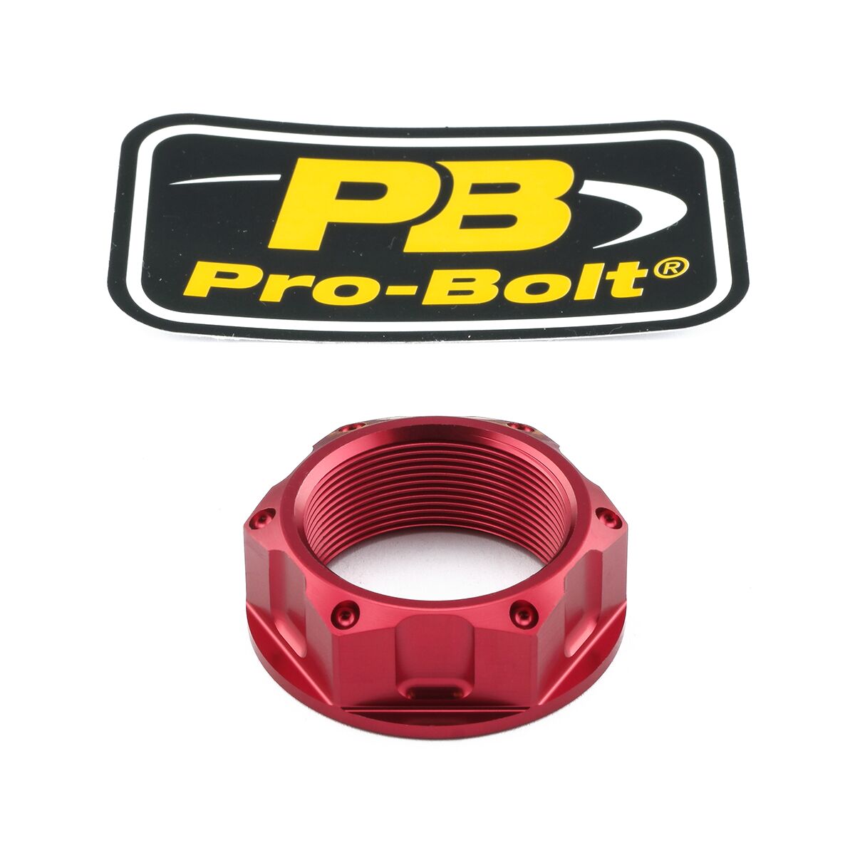 PRO BOLT NUT TOP YOKE M28X1.00 RED LTYOKEO40R
