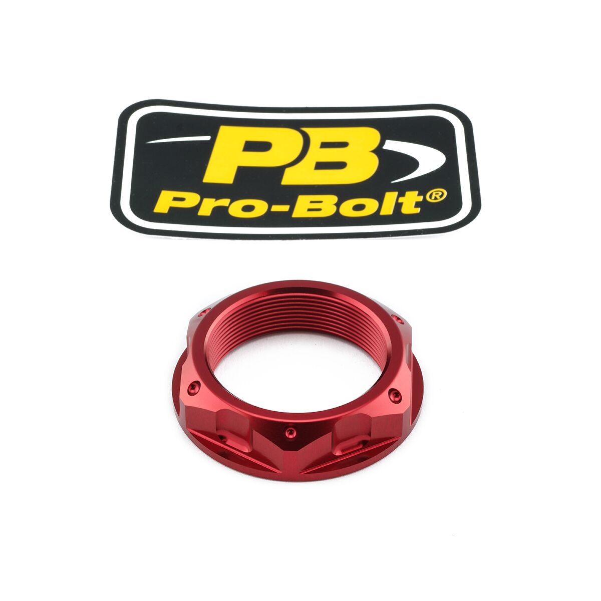 PRO BOLT NUT TOP YOKE M33X1.00 RED LTYOKEO60R