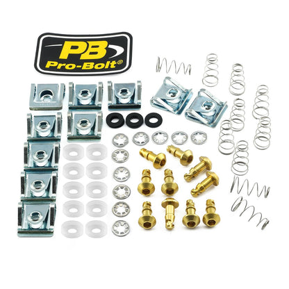 PRO BOLT Quick Release Stud 17mm Gold QRPACKAKSLIDE17G