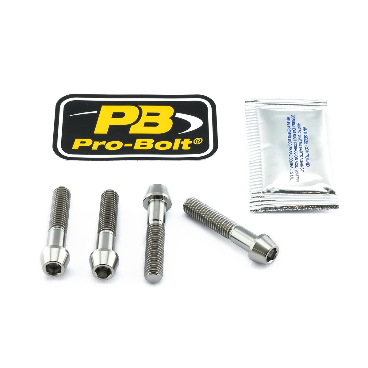 PRO BOLT CLIP ON HB BOLT KIT TIT TICLIPBAR100