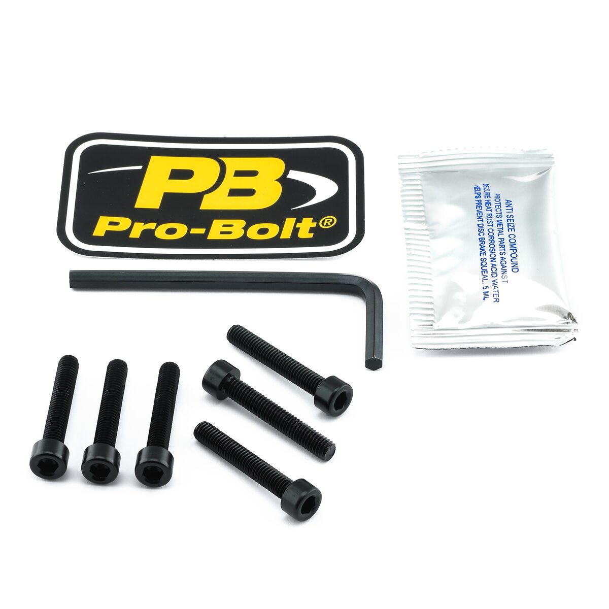 PRO BOLT BOLT KIT FUEL CAP BLACK TBM060BK