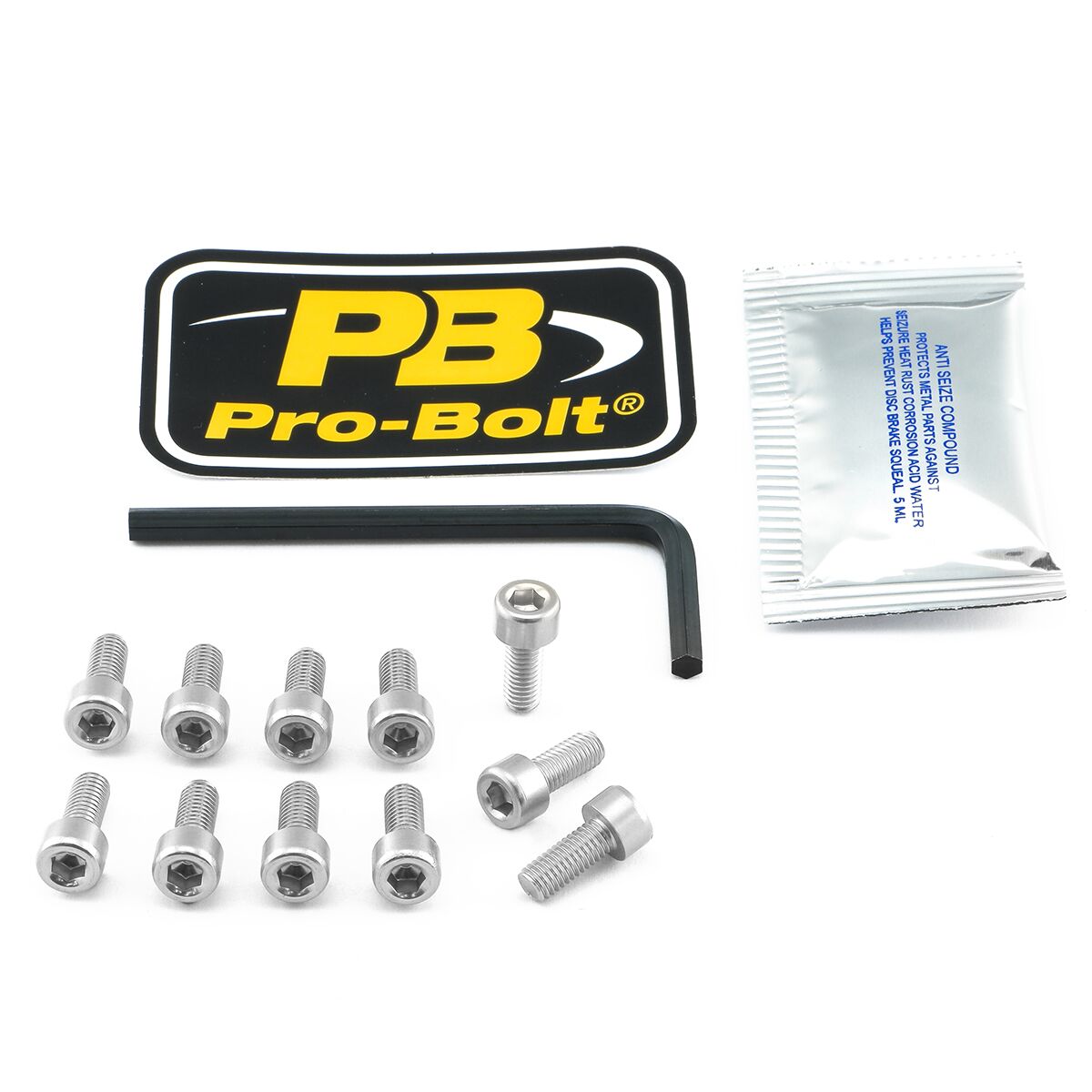 PRO BOLT BOLT KIT FUEL CAP SILVER TDU034S