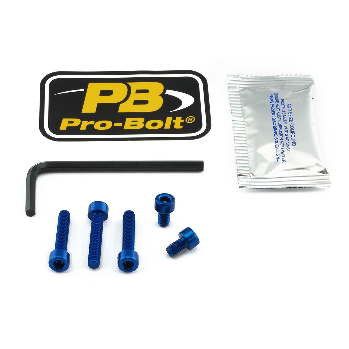 PRO BOLT BOLT KIT FUEL CAP BLUE TDU50B
