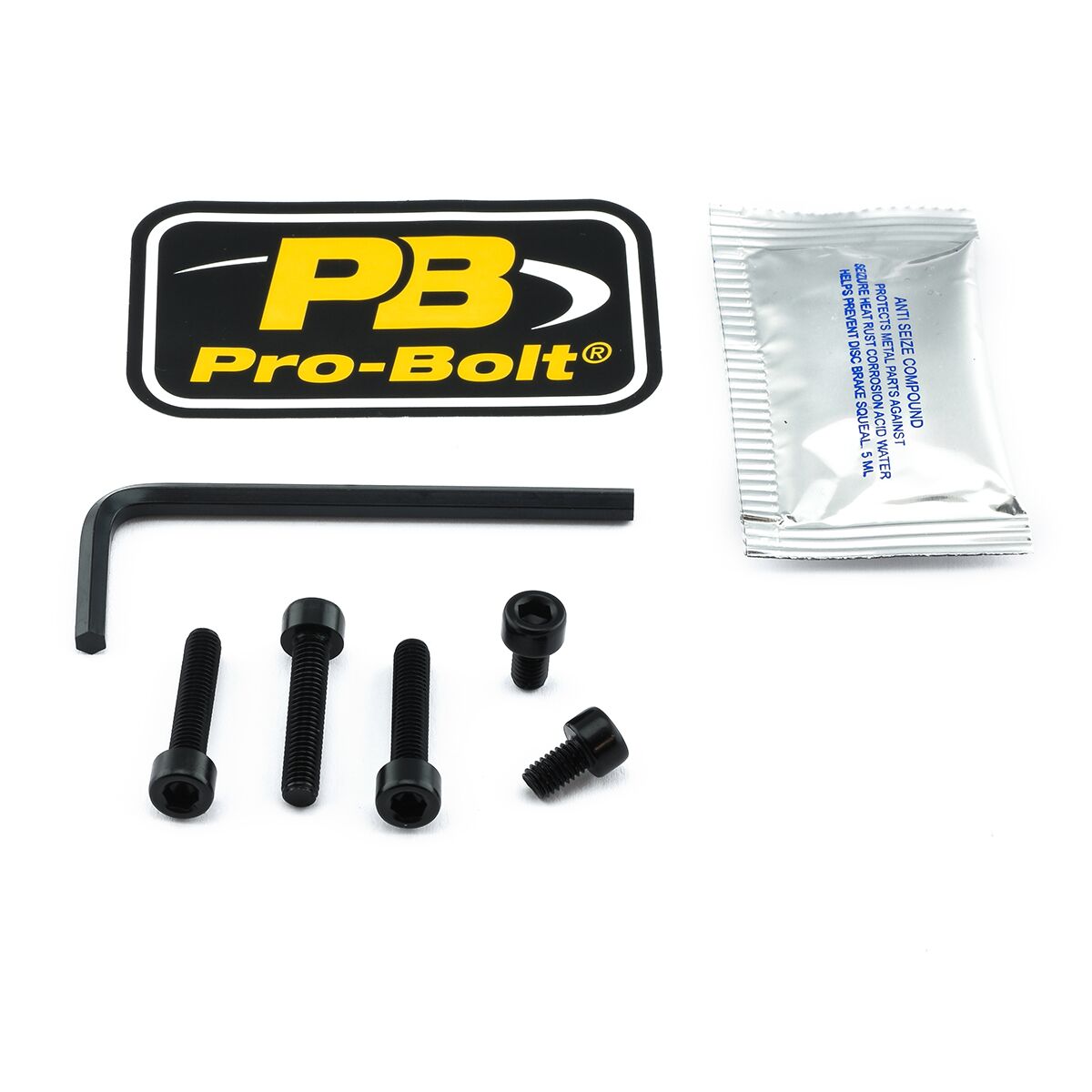 PRO BOLT BOLT KIT FUEL CAP BLACK TDU50BK