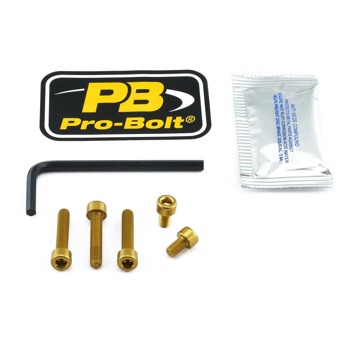 PRO BOLT BOLT KIT FUEL CAP GOLD TDU50G
