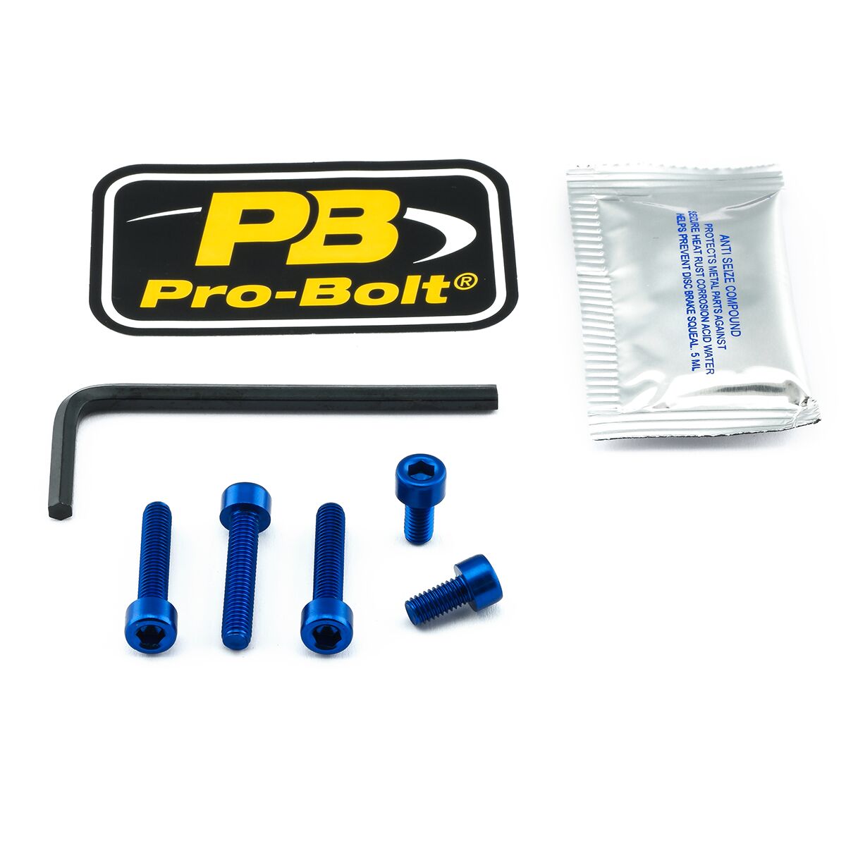 PRO BOLT BOLT KIT FUEL CAP BLUE TDUCB